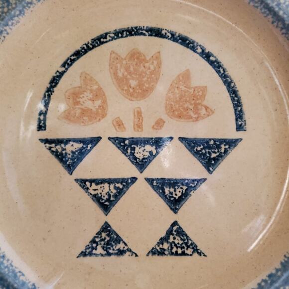 Vintage Pfaltzgraff MAFA American Quilt Block Dinner Plate Set (2) - Picture 3 of 5